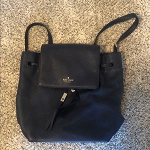 Kate Spade drawstring leather backpack